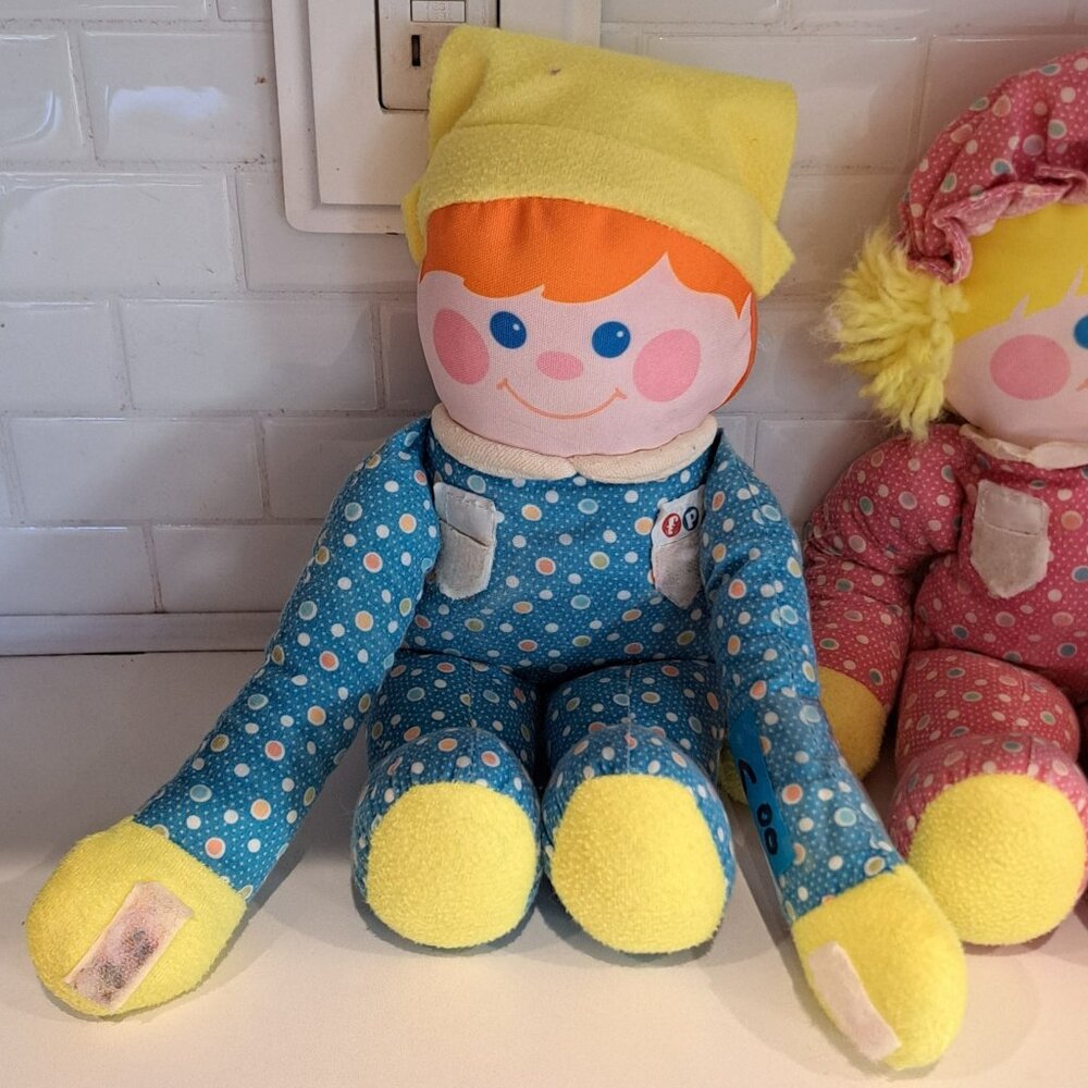 Fisher Price dolls x 2 crib friends